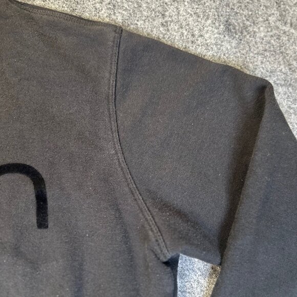 Calvin Klein Performance Womens Black VTG Cropped Sweatshirt Small SpellOut Logo - Picture 4 of 13